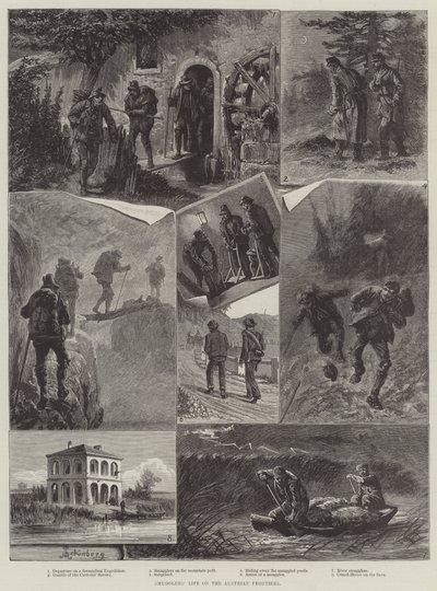 La vie des contrebandiers à la frontière autrichienne - Johann Nepomuk Schonberg